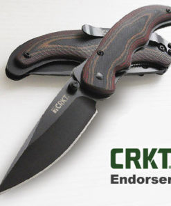 CRKT-Endorser 黑刃折刀露營野營隨身折刀 #1105K